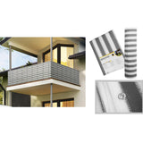 Maxbell Commercial Fence Privacy Screen Windproof Cooling for Balcony Patio Pool stripe