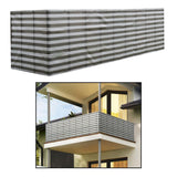 Maxbell Commercial Fence Privacy Screen Windproof Cooling for Balcony Patio Pool stripe