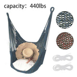 Maxbell Flexible Hammock Swing Seat Camping Hanging Chair Outdoor Travel 440lb Blue