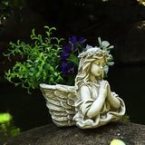 Maxbell Small Miniature Garden Plant Pot Outdoor Vase Succulents Planter Pot Art B