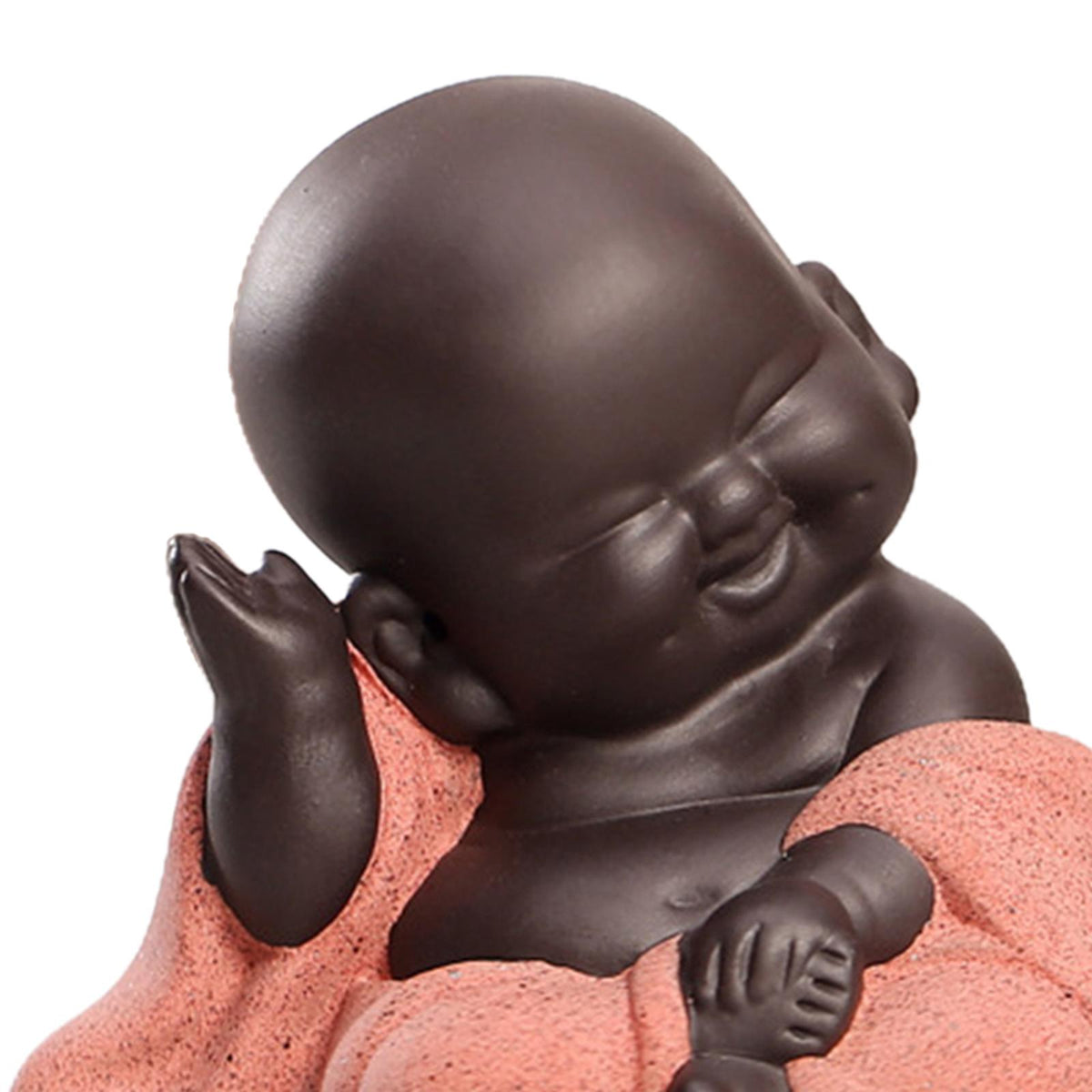 Little Ceramic Smiling Maitreya Happy Buddha Statue Figurine Ornaments B