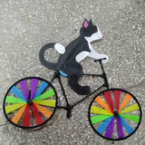 Maxbell Windmill Pinwheel Wind Spinner Toy Garden Party Decor Black Cat 50x90cm