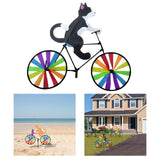 Maxbell Windmill Pinwheel Wind Spinner Toy Garden Party Decor Black Cat 50x90cm