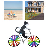 Maxbell Windmill Pinwheel Wind Spinner Toy Garden Party Decor Black Cat 50x90cm