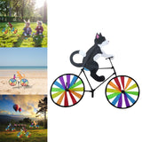 Maxbell Windmill Pinwheel Wind Spinner Toy Garden Party Decor Black Cat 50x90cm