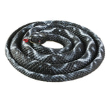 120cm Realistic Fake Simulation Rubber Snake Toys Garden Props Black White