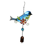 Maxbell Metal Wind Chime Bird Hanging Ornament Decoration for Home Garden Blue