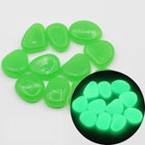 Maxbell Glow in The Dark Garden Pebbles Stones for Path Yard Decor green