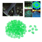 Maxbell Glow in The Dark Garden Pebbles Stones for Path Yard Decor green