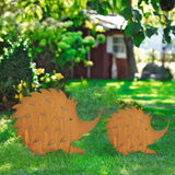 Hedgehogs Garden Stake Decor for Yard Lawn Patio Stand Plant big