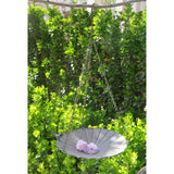 Maxbell Iron Hanging Bird Feeder Seed Tray Birdbath Backyard Finches Chickadees