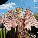 Wall Art Garden Home Decoration Hanging Angel Wings Pendant Ornament 30x29cm