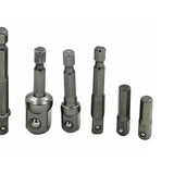 Maxbell 9x Socket Adapter Hex Impact Drill Bits Set Driver Tools 1/4" Extension Tool