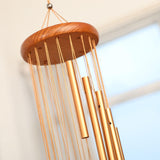 Maxbell Outdoor Wind Chimes 18 Aluminum Tubes Garden Backyard Wall Hanging Ornaments gold