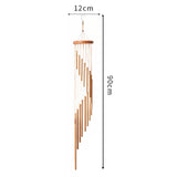 Maxbell Outdoor Wind Chimes 18 Aluminum Tubes Garden Backyard Wall Hanging Ornaments gold