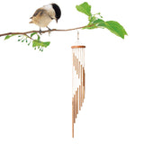 Maxbell Outdoor Wind Chimes 18 Aluminum Tubes Garden Backyard Wall Hanging Ornaments gold