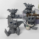 Maxbell Baby Goblin Art Fairy Garden Statue Lawn Porch Decor Holding The Moon D