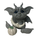 Maxbell Baby Goblin Art Fairy Garden Statue Lawn Porch Decor Holding The Moon D