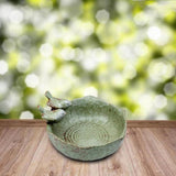 Maxbell Bird Bath Garden Decor Statue Aquarium Fruit Plate Handicraft Ornaments