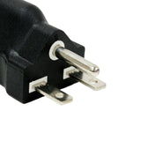 Maxbell Portable 110-120V to 220-240V Plug Adapter Black 6-15R To 5-15R