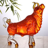 Maxbell  Cow Shaped Whisky Decanter 1000ml for Kitchen Liquor Rum Entertaining Tools