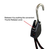 Maxbell Set of 2 Ratchet Kayak Canoe Nylon Tie Downs Heavy Duty Rope Hanger