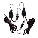 Maxbell Set of 2 Ratchet Kayak Canoe Nylon Tie Downs Heavy Duty Rope Hanger
