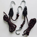 Maxbell Set of 2 Ratchet Kayak Canoe Nylon Tie Downs Heavy Duty Rope Hanger