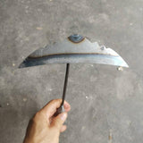 Maxbell Traditional Garden Hoe Sharp Tilling Weeding Lawn Sickle Trapezoid 15cm