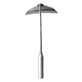 Maxbell Traditional Garden Hoe Sharp Tilling Weeding Lawn Sickle Trapezoid 15cm