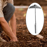 Maxbell Traditional Garden Hoe Sharp Tilling Weeding Lawn Sickle Trapezoid 15cm