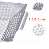 Maxbell Camping Grill Topper BBQ Grilling Pans Non-Stick Barbecue Trays with Handles S Stainless Steel