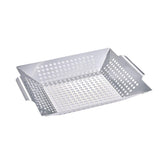 Maxbell Camping Grill Topper BBQ Grilling Pans Non-Stick Barbecue Trays with Handles S Stainless Steel