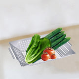 Maxbell Camping Grill Topper BBQ Grilling Pans Non-Stick Barbecue Trays with Handles S Stainless Steel
