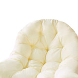 Maxbell Replacement Hanging Chair Cushion Soft Camping Cradle Chair Pads Cover beige