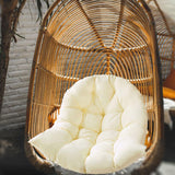 Maxbell Replacement Hanging Chair Cushion Soft Camping Cradle Chair Pads Cover beige