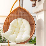 Maxbell Replacement Hanging Chair Cushion Soft Camping Cradle Chair Pads Cover beige