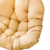 Maxbell Replacement Hanging Chair Cushion Soft Camping Cradle Chair Pads Cover champagne