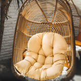 Maxbell Replacement Hanging Chair Cushion Soft Camping Cradle Chair Pads Cover champagne