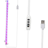 Maxbell LED Plant Grow Light Auto On / Off Timer for Greenhouse Garden Indoor Plants 2-Head Red and Blue Four-button Switch