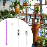 Maxbell LED Plant Grow Light Auto On / Off Timer for Greenhouse Garden Indoor Plants 2-Head Red and Blue Four-button Switch