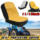 Maxbell Oxford Durable Tractor Seat Cover Riding Lawn Mower Seat Cover Yellow Black