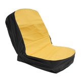 Maxbell Oxford Durable Tractor Seat Cover Riding Lawn Mower Seat Cover Yellow Black