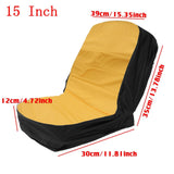 Maxbell Oxford Durable Tractor Seat Cover Riding Lawn Mower Seat Cover Yellow Black