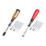 Maxbell Semi-automatic Rotating Screwdriver Hand Push Pull Ratchet  Yellow