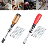 Maxbell Semi-automatic Rotating Screwdriver Hand Push Pull Ratchet  Yellow