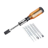Maxbell Semi-automatic Rotating Screwdriver Hand Push Pull Ratchet  Yellow