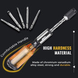 Maxbell Semi-automatic Rotating Screwdriver Hand Push Pull Ratchet  Yellow