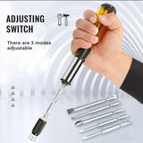 Maxbell Semi-automatic Rotating Screwdriver Hand Push Pull Ratchet  Yellow