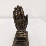 Maxbell Retro Praying Hands Artwork Sculpture Decor Resin Gift 3D for Bedroom Home